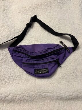 Vintage Jansport Purple and Black Fanny  Pack